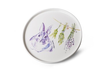 Тарелка Fissman PROVENCE RABBIT 25 см фарфор (13951)