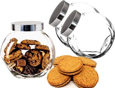 Набір із 2-літрових банок для цукерок із закручуваними кришками BigDean