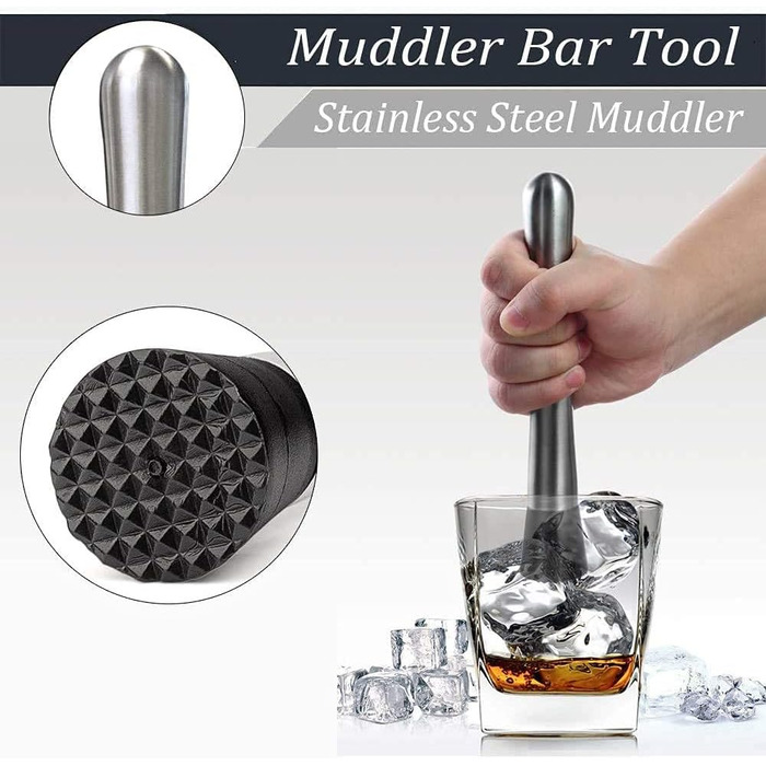 Шейкер для коктейлей 14 предметов, 500 мл, стекло SUPERSUN