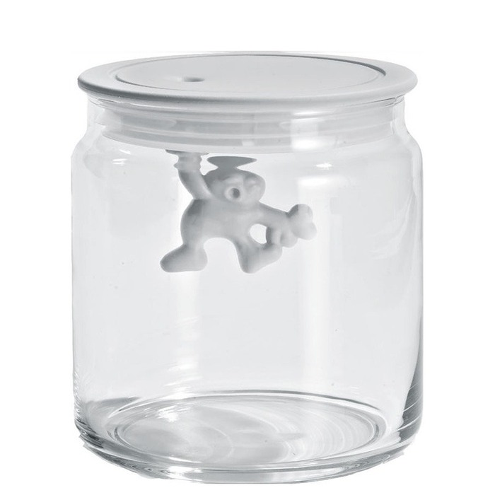 Ємність для зберігання 0,7 л прозора / біла Gianni Alessi