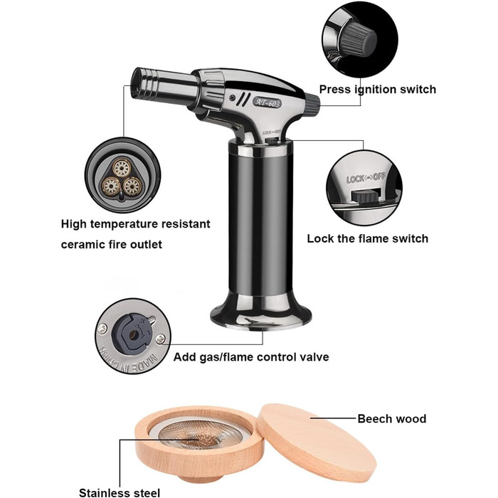 Набір для копчення коктейлів 12 предметів PIPITA