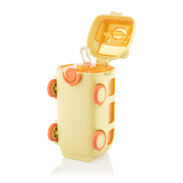 Пляшка для води Ardesto Bear Bus 500мл, пластик, жовтий