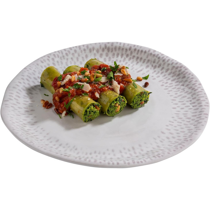 Тарілка меламінова 26,5 см біло-сіра FOOTMARK APS