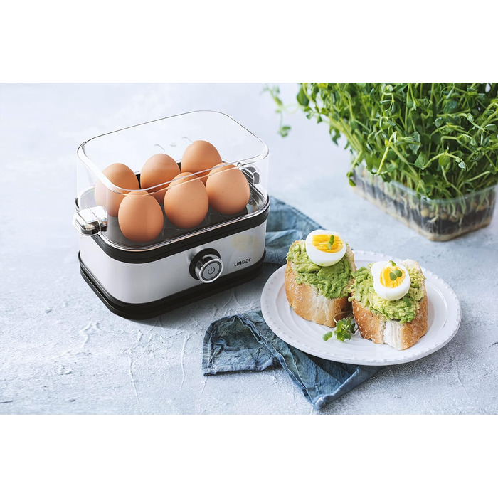 Електрична яйцеварка - 6 яєць, 400 Вт Linsar