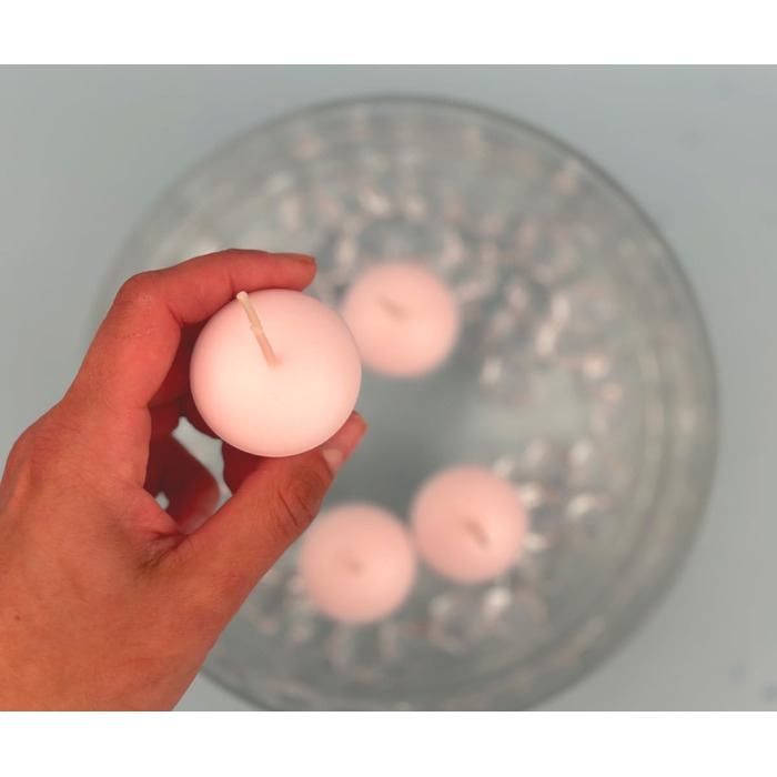 Плаваючі свічки 50 шт. плаваючі свічки Ø 40 мм (рожеве золото) (рожеві)