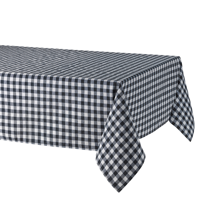 Скатертина бавовна з покриттям, 150 х 200 см Sara Navy Atenas Home Textile