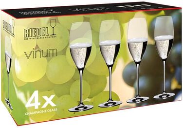 Келих для шампанського 0,23 л, набір 4 предмети, Vinum Riedel