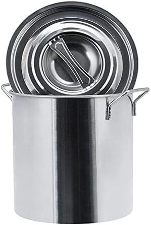 Каструля з нержавіючої сталі для кейтерингу 20 л з кришкою 30 см ONPIRA