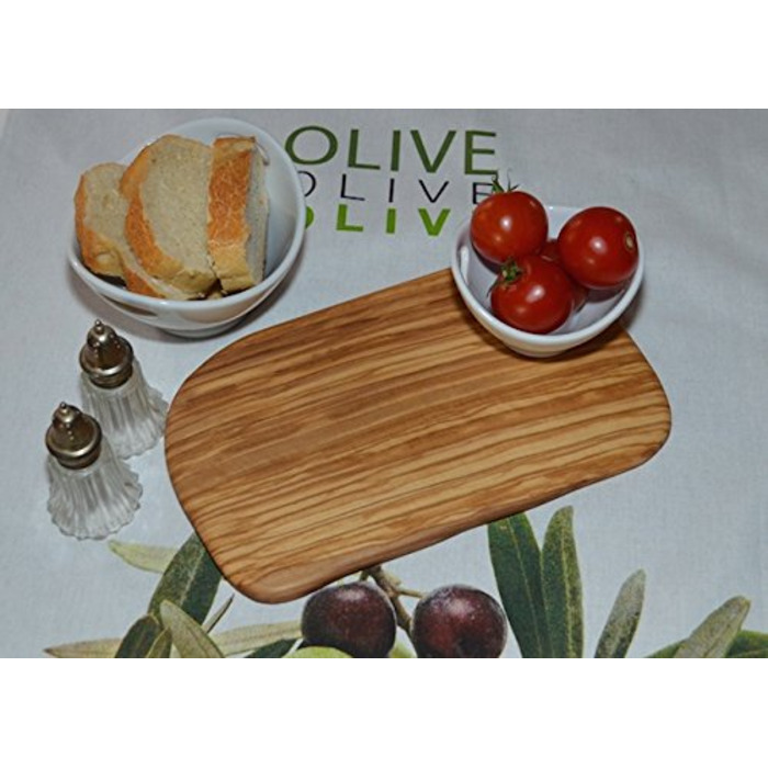Обробна дошка, набір 2 предмета, оливкове дерево 25 х 15 см Continenta