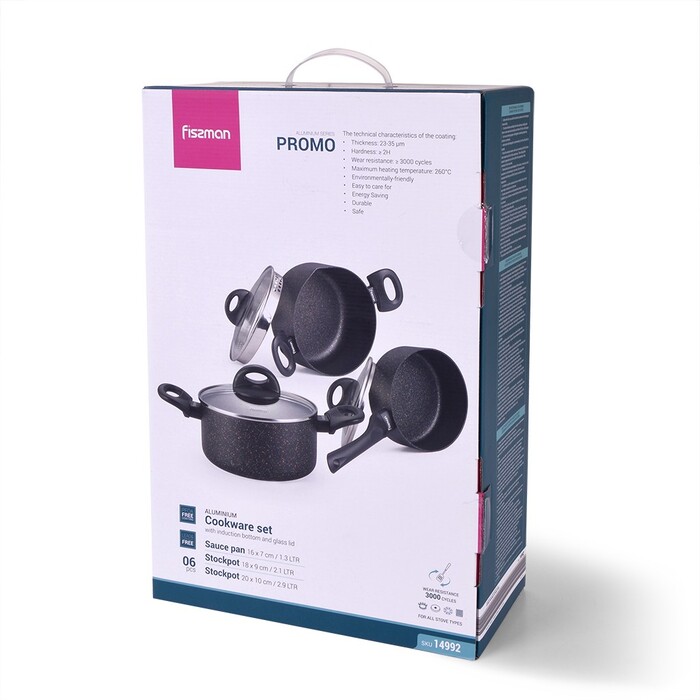 Набір посуду 6 предметів PROMO Fissman