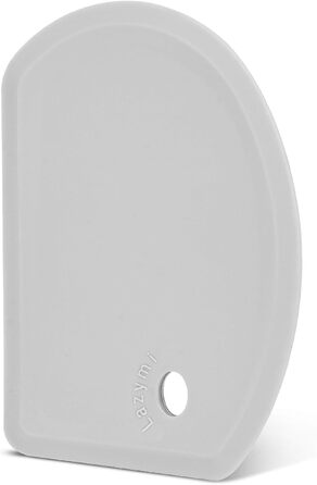 Гнучкий силіконовий скребок для тіста 15,2 х 11 см сірий Lazymi