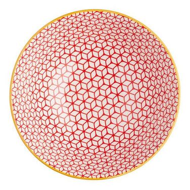 Миска Kitchen Craft GEOMETRIC BLUE, кераміка, діам. 16 см, 500 мл