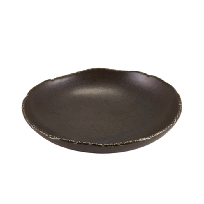 Миска глибока кругла 20*h 5.3 см, 580 мл, Terra Porcelain Roko Cinder Black, GenWare