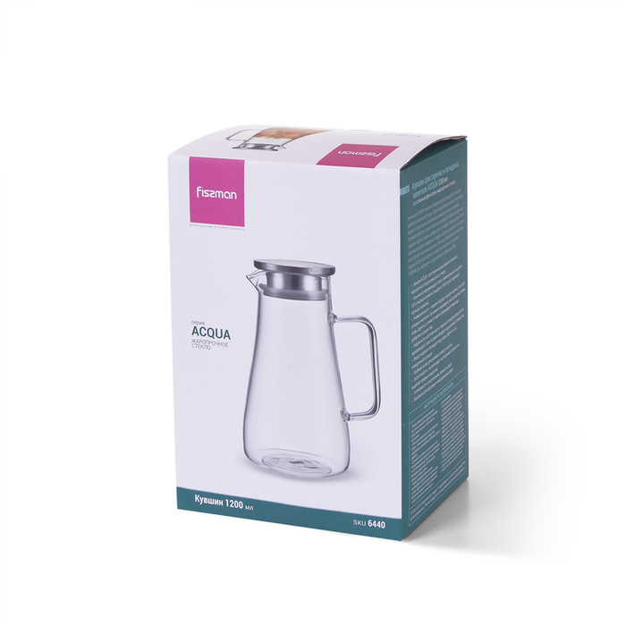 Глечик Fissman ACQUA для гарячих та холодних напоїв 1200 мл (6440)