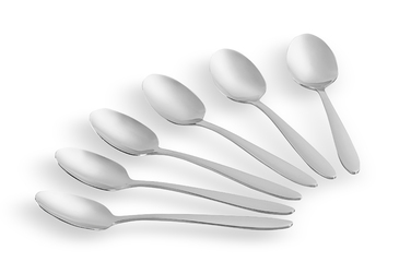 ARDESTO Black Mars Набор чайных ложек, 6 столовых приборов, нержавеющая сталь