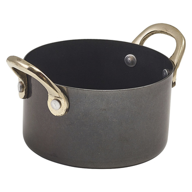 Міні-каструлька 9*5.25 см, 340 мл, Black Vintage Steel, GenWare