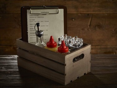 Мельница для соли и перца квадратная, 15 см, акрил, GenWare