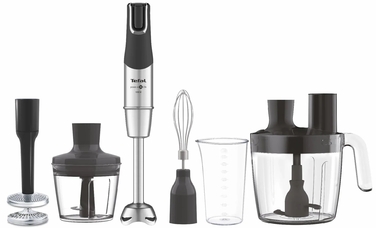 Tefal Блендер заглибний Infiny Force Pro, 1200Вт, 9в1, чаша-800мл, чопер-500мл, спіралайзер, турборежим, чорний