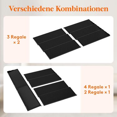 Органайзер для специй раздвижной пластиковый, 36,4 x 66 x 1,65 см, черный Lifewit