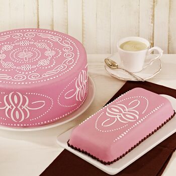 Набір трафаретів з візерунком для торта, 2 предмета, Ornament RBV Birkmann