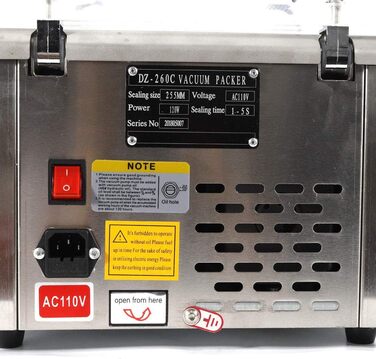 Вакуумный упаковочный аппарат из нержавеющей стали 120 Вт SHIOUCY