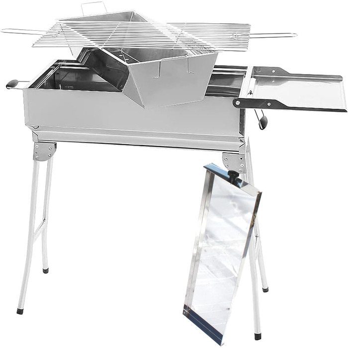 Преміальний портативний магал з ящиком для попелу, шампурами та решіткою Andreas Dell