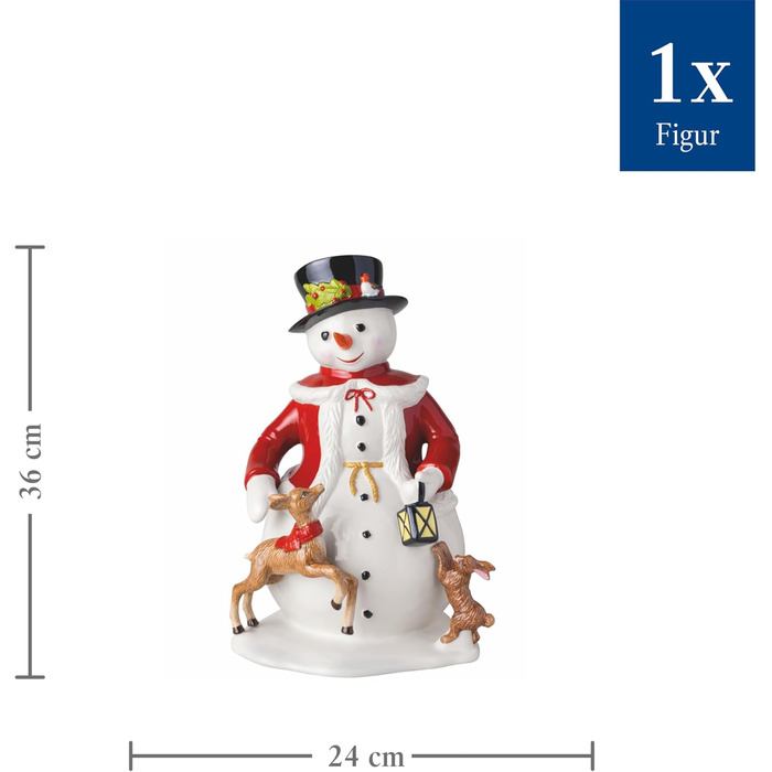 Рождественская фигурка Снеговик 24 х 36 см Christmas Toys Villeroy & Boch