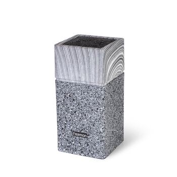 Подставка для кухонных ножей и ножниц Fissman 11x11x23см ГРАФИТ (2877)