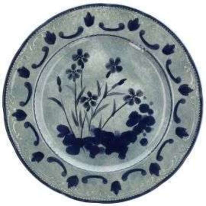 Тарелка мелкая Tognana Vecchio Vienna 28 см gray flowers VW000288623