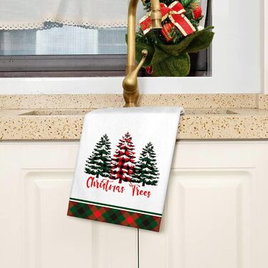 Набір з 4 різдвяних кухонних рушників 45 x 65 см, набір P Ohok