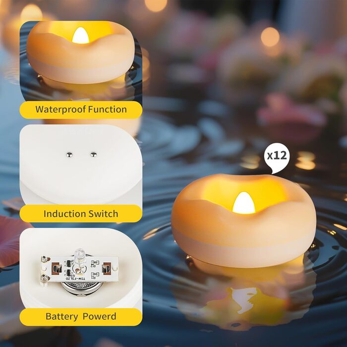 Плавуючі свічки 5,8 x 2,5 см Broyal