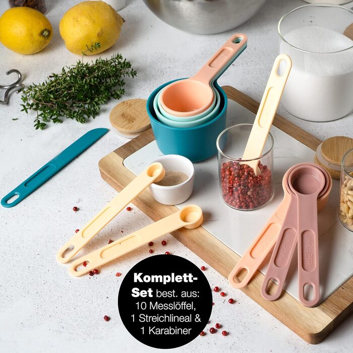 Набор мерных ложек, 11 предметов, разноцветные Moritz & Moritz