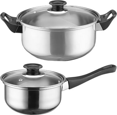 Набір кухонного посуду з нержавіючої сталі, 12 предметів Retoo