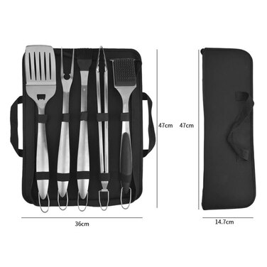 Набор для барбекю 6 предметов нержавеющая сталь GRILLI