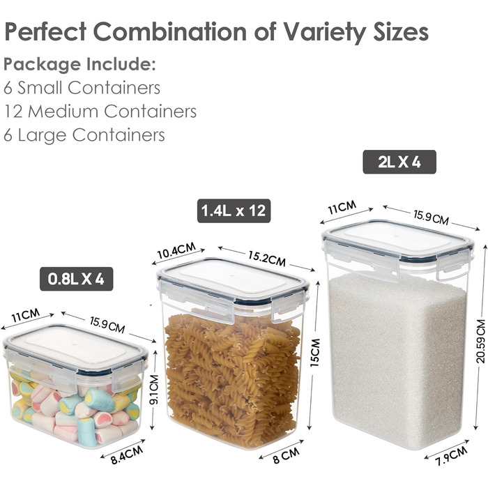 Набор емкостей для хранения 24 предмета Vialex