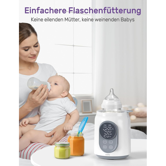 Електричний підігрівач дитячих пляшечок 6 в 1, 220 Вт Nuliie