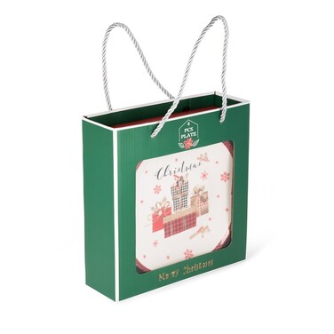 Набор Fissman из 4-х тарелок 20 см фарфор (14058)