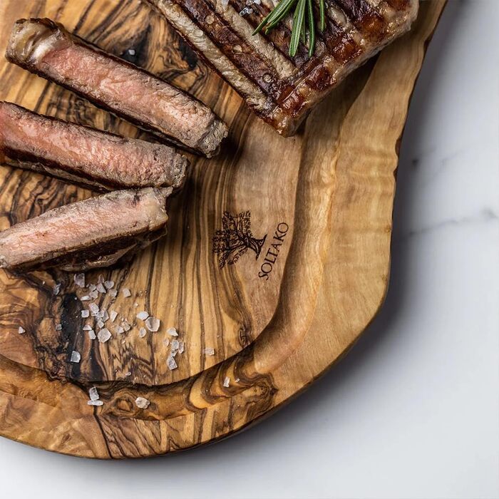 Дошка для стейку Oivenhoz з соковижималкою, набір з 2 шт., 40 см, The Smokey BBQ (XL, подарунковий набір для барбекю)