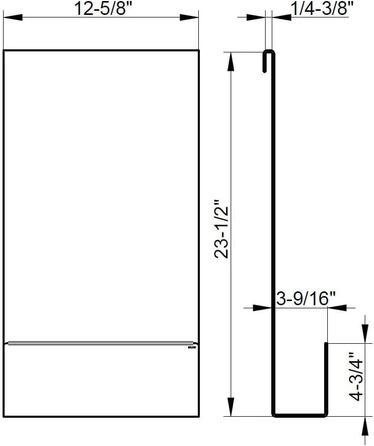 Алюмінієвий душовий піддон Keuco, чорний, зі знімним кошиком, гачком для рушників і зливними отворами, 32x60x12см, для підвішування в душі