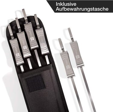 Шампури для барбекю 6 х 45 см. Heynna Premium