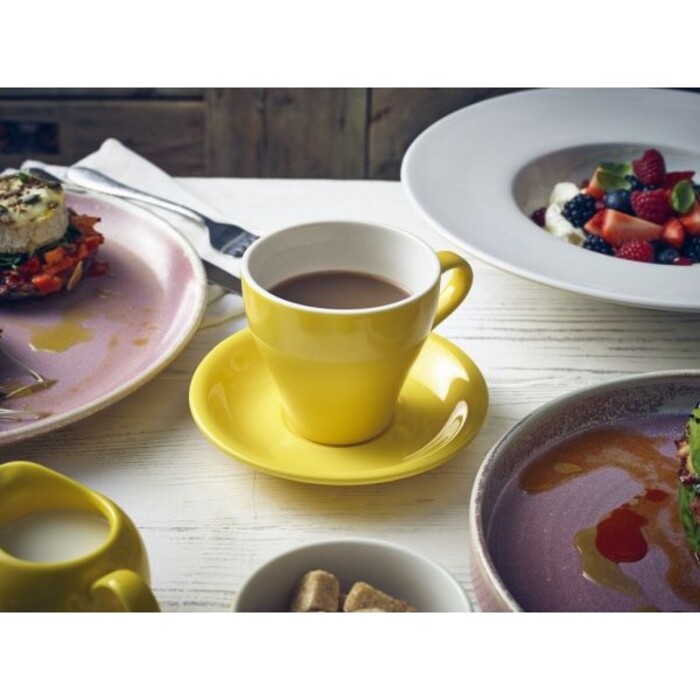 Блюдце 14,5 см, жовте, Color Tea, GenWare