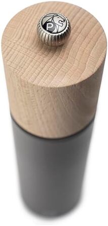 Млин для перцю Boreal, 21 см, класична обстановка, виготовлений з деревини бука, сертифікований PEFC, французьке виробництво, колір кам'яний сірий камінь сірий млин для перцю