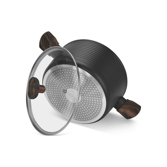 Каструля зі скляною кришкою 24 см 4,6 л CUISINE Fissman