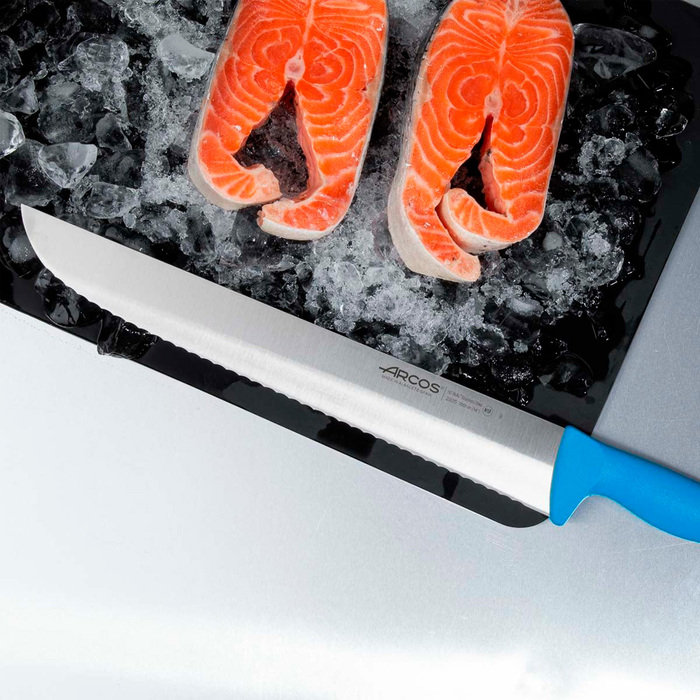 292523 Ніж м`ясника зубчастий 350 мм серія '2900' синій