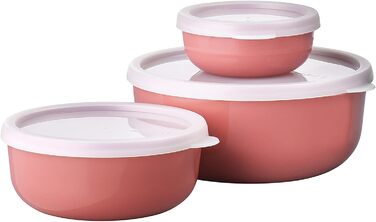 Набір із 3 предметів Lumina Коробки для зберігання продуктів із кришкою для холодильника, морозильної камери, пароварки та мікрохвильової печі 250 мл, 750 мл і 1500 мл (яскравий ліловий)