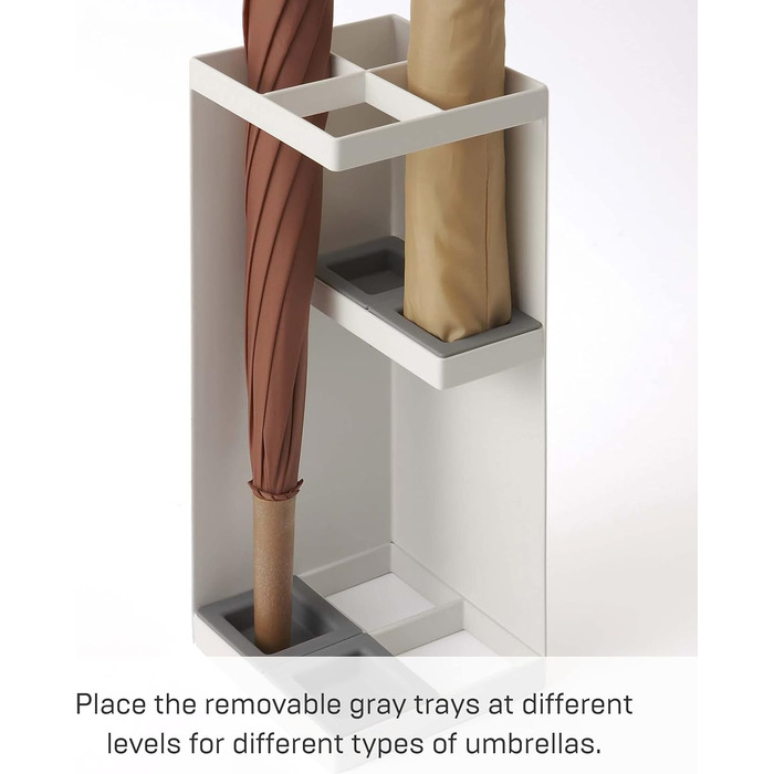 Підставка для парасольок Yamazaki 6719 SMART, сталь/поліпропілен, мінімалістичний дизайн (білий)