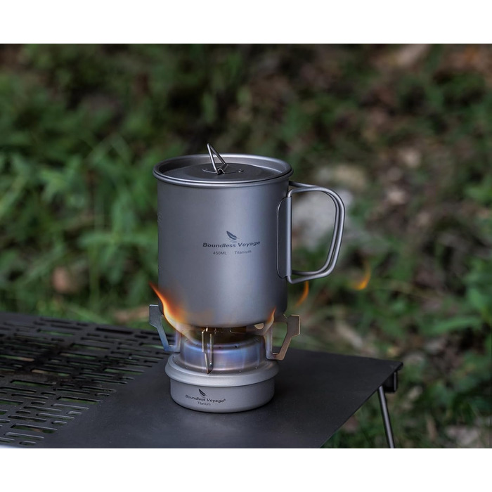 Титановая спиртовая плита 56 г. iBasingo