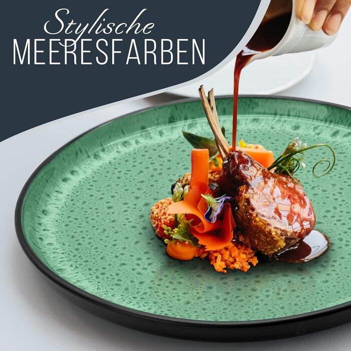 Набір посуду з керамограніту на 6 персон, 24 предмети PURE LIVING INTERIOR DESIGN