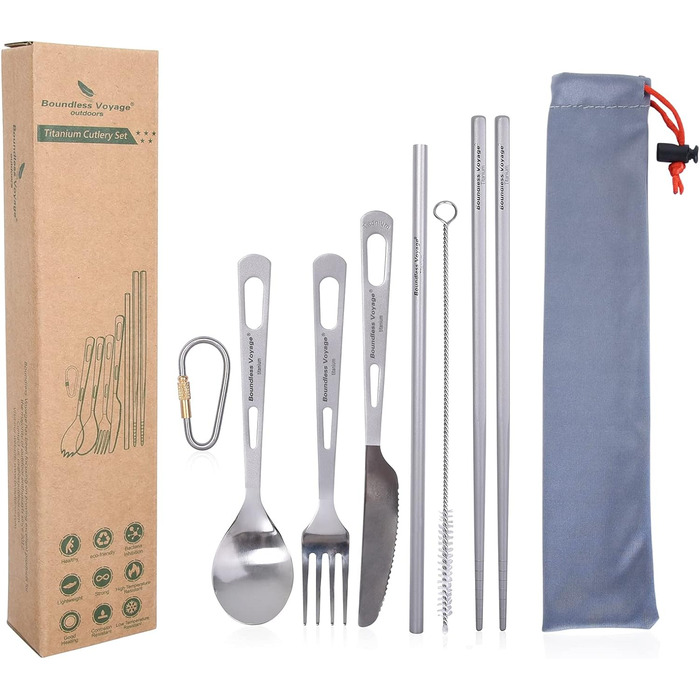 Титановий портативний столові прилади для пікніка Boundless Voyage