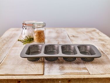 Деко для випічки міні-багетів, 35 x 22 х 3 см, Laib und Seele RBV Birkmann